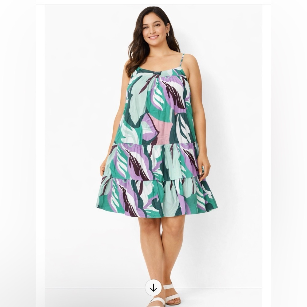 MinkPink Multi Color Floral Pattern Ruffled Lined Mini Sundress size S